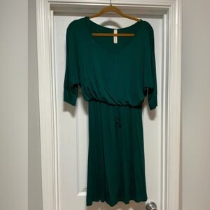 Gilli Teal Long Sleeve Dress